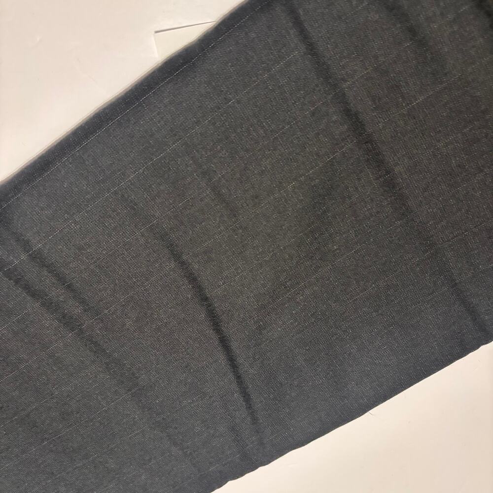 Black Gray Shadow Stripe Wool Fabric 60” Wide 2.5 Yds Lightweight Suiting